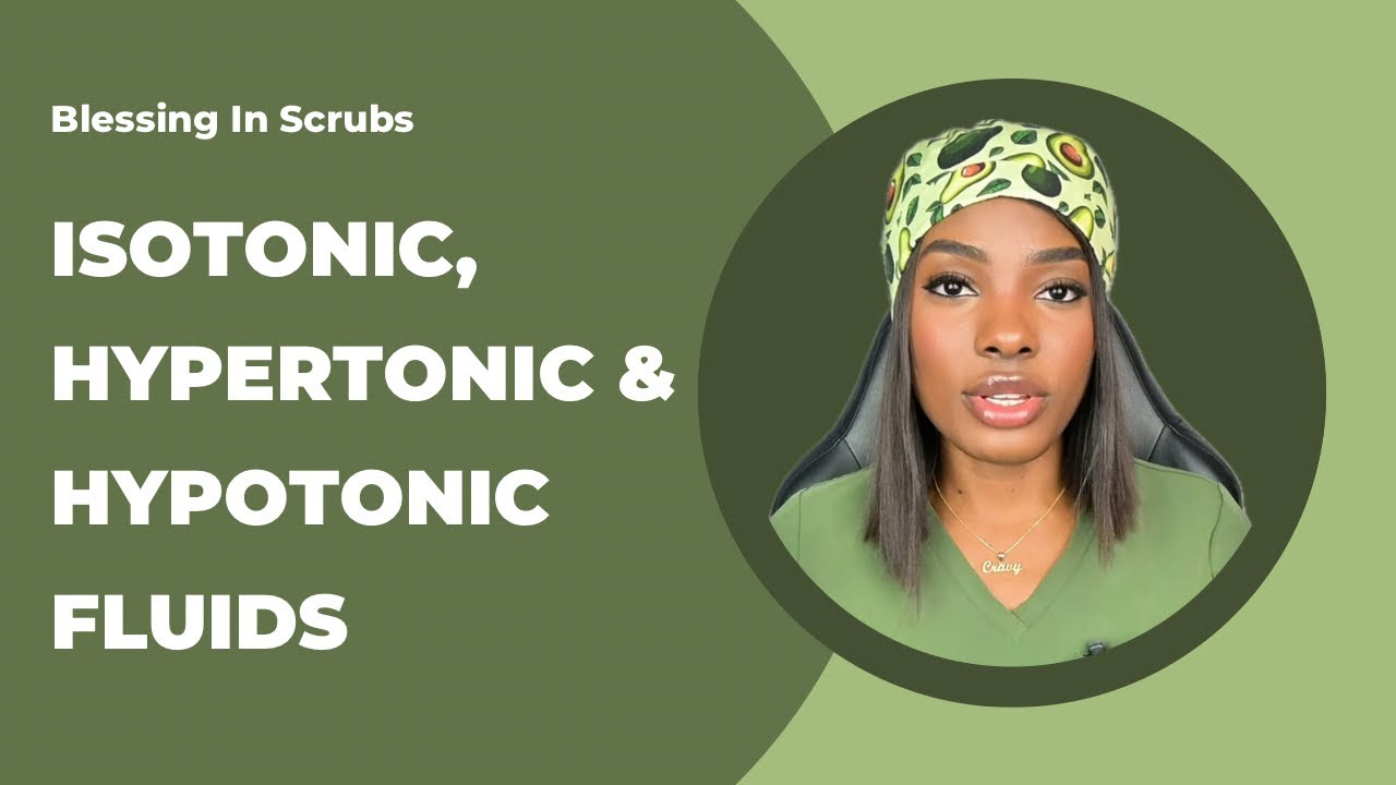 Isotonic, hypertonic and hypotonic fluids