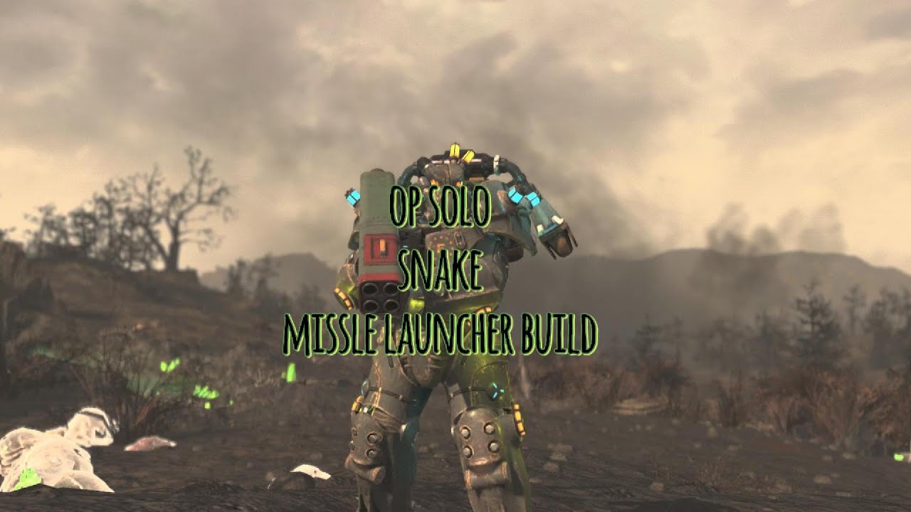 FALLOUT 76-Human/Ghoul-BROKEN SOLO SNAKE MISSLE BUILD!!!!!!