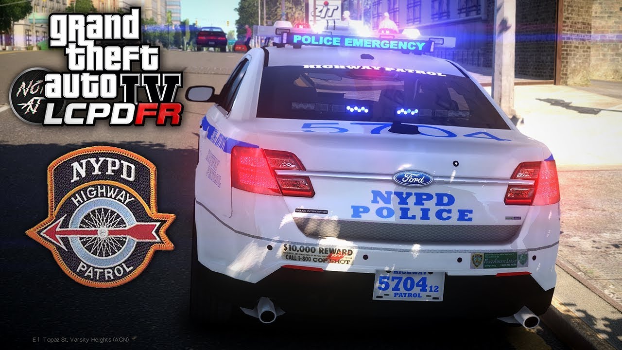 GTA 4 LCPDFR - Day 28 | NYPD Highway Patrol: Ford Taurus (FPIS) 🚔 Patrolling Queens