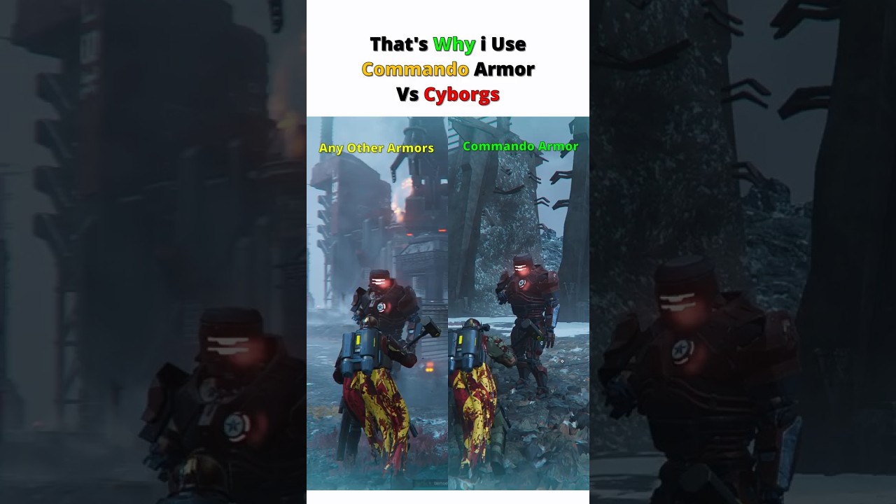 That's Why i Use Commando Armor Vs Cyborgs - Helldivers 2