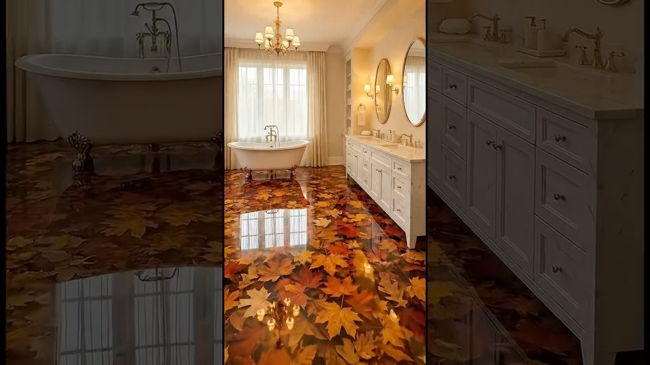 How to Preserve Leaves in Epoxy ResinFlooring 🪵💧#epoxyfloor