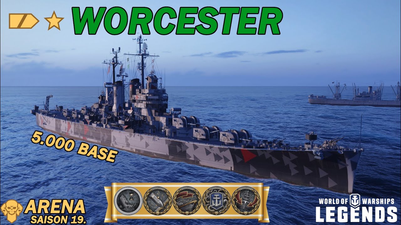 WORCESTER - Im Mittelpunkt  - Arena Saison 19. - World of Warships Legends