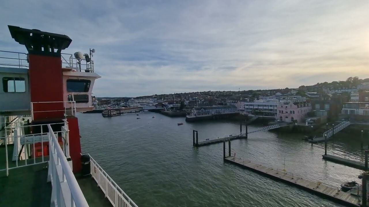 Red Funnel Ferry Red Falcon arriving into Cowes Isle Of Wight
