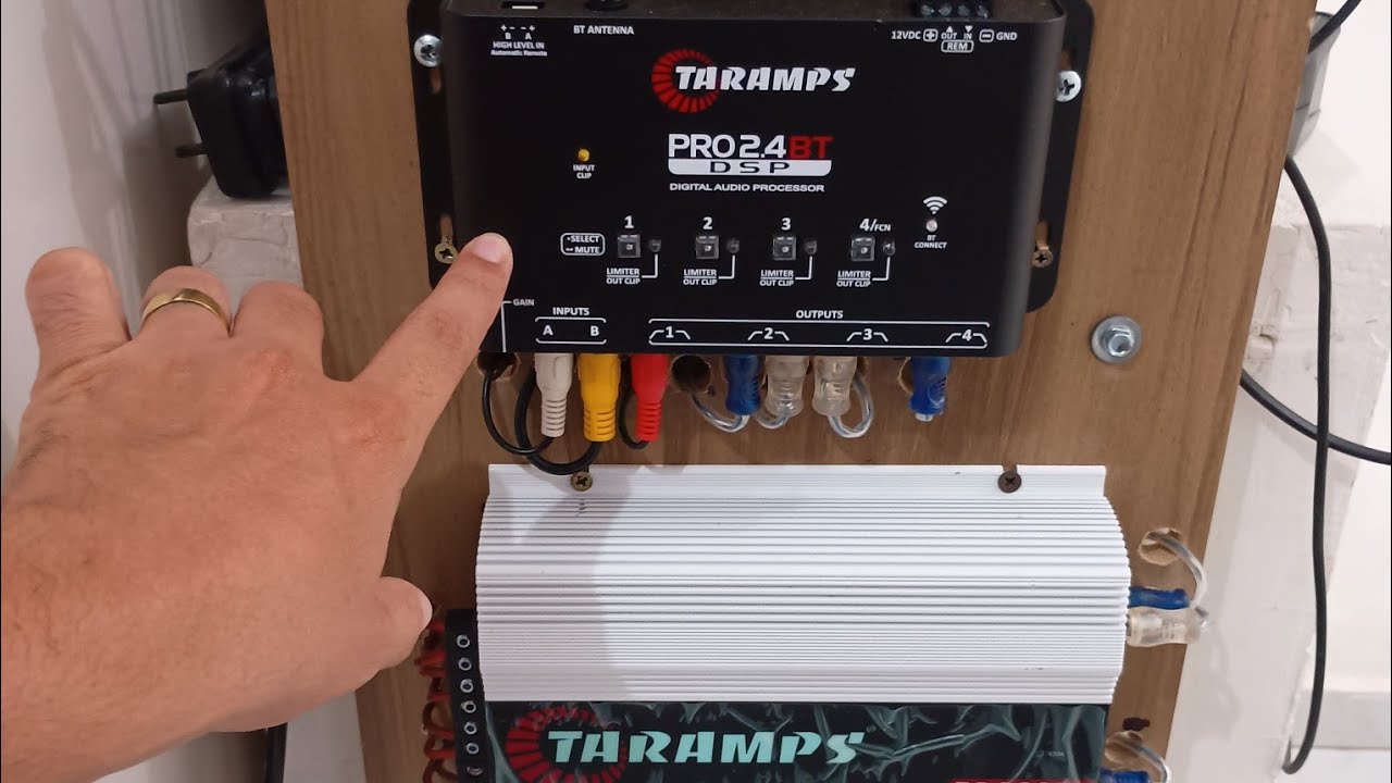 Testando o processador Taramps Bluetooth com meu som de 4 vias 