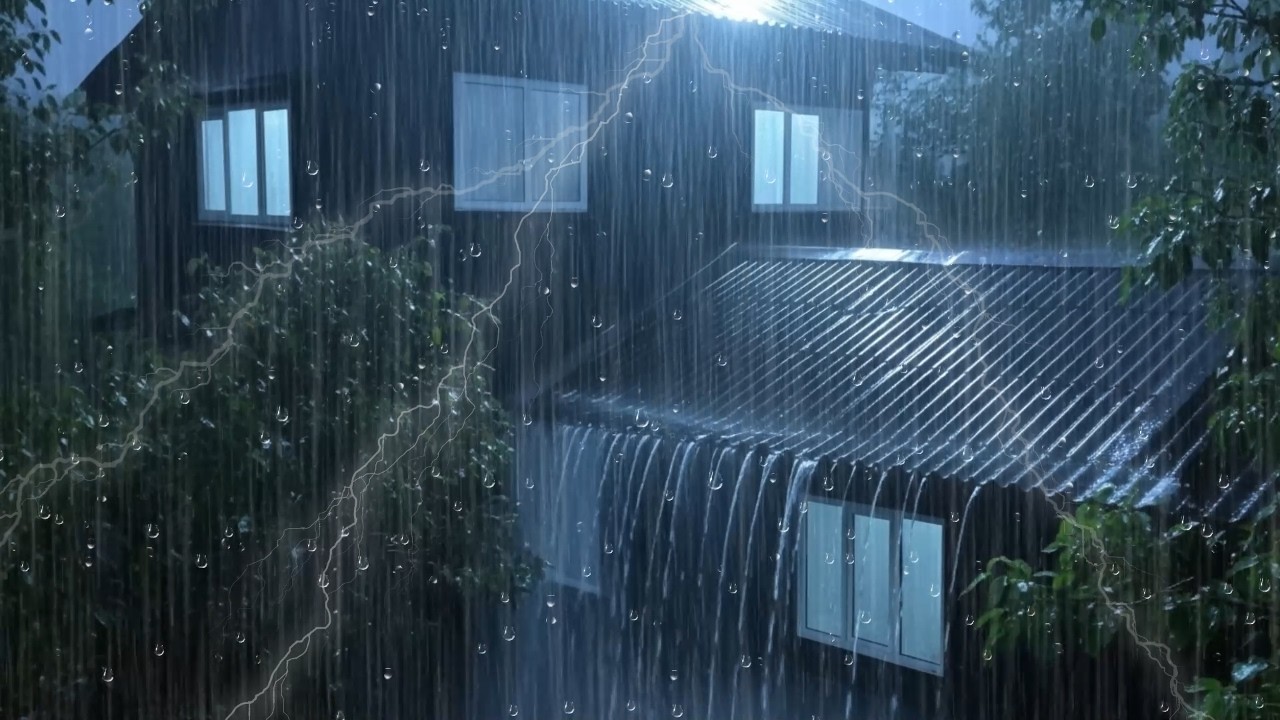 Steady Rainfall at Night 🌙 | Calm Mind & Better Sleep