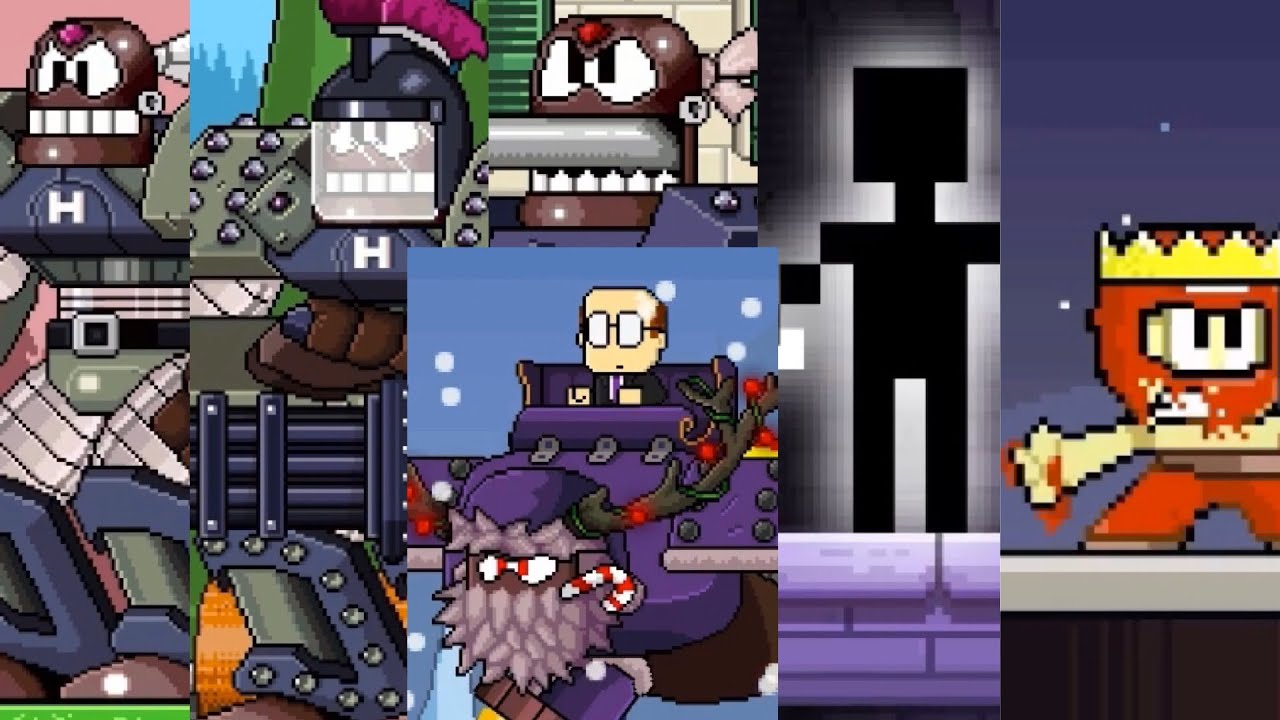 Dan the man: All bosses (Halloween Boss in Description)
