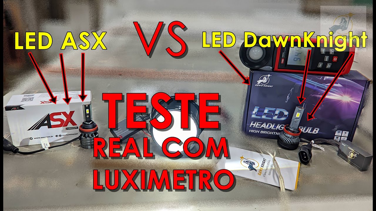 TESTE - LED K5C Dawnknight VS LED ASX - Comparativo REAL