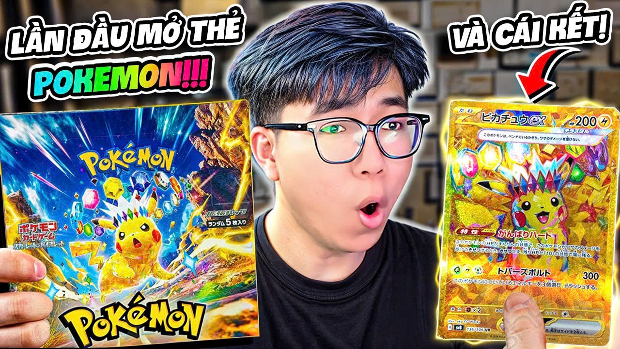 BI HUỲNH LẦN ĐẦU MỞ 60 PACK THẺ POKEMON SUPER ELECTRIC BREAKER TÌM KIẾM PIKACHU 300$