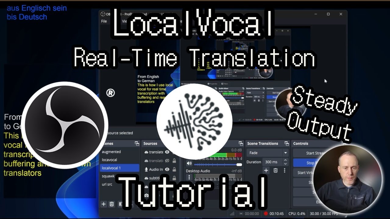 Realtime Translation! OBS LocalVocal No cloud [Tutorial]