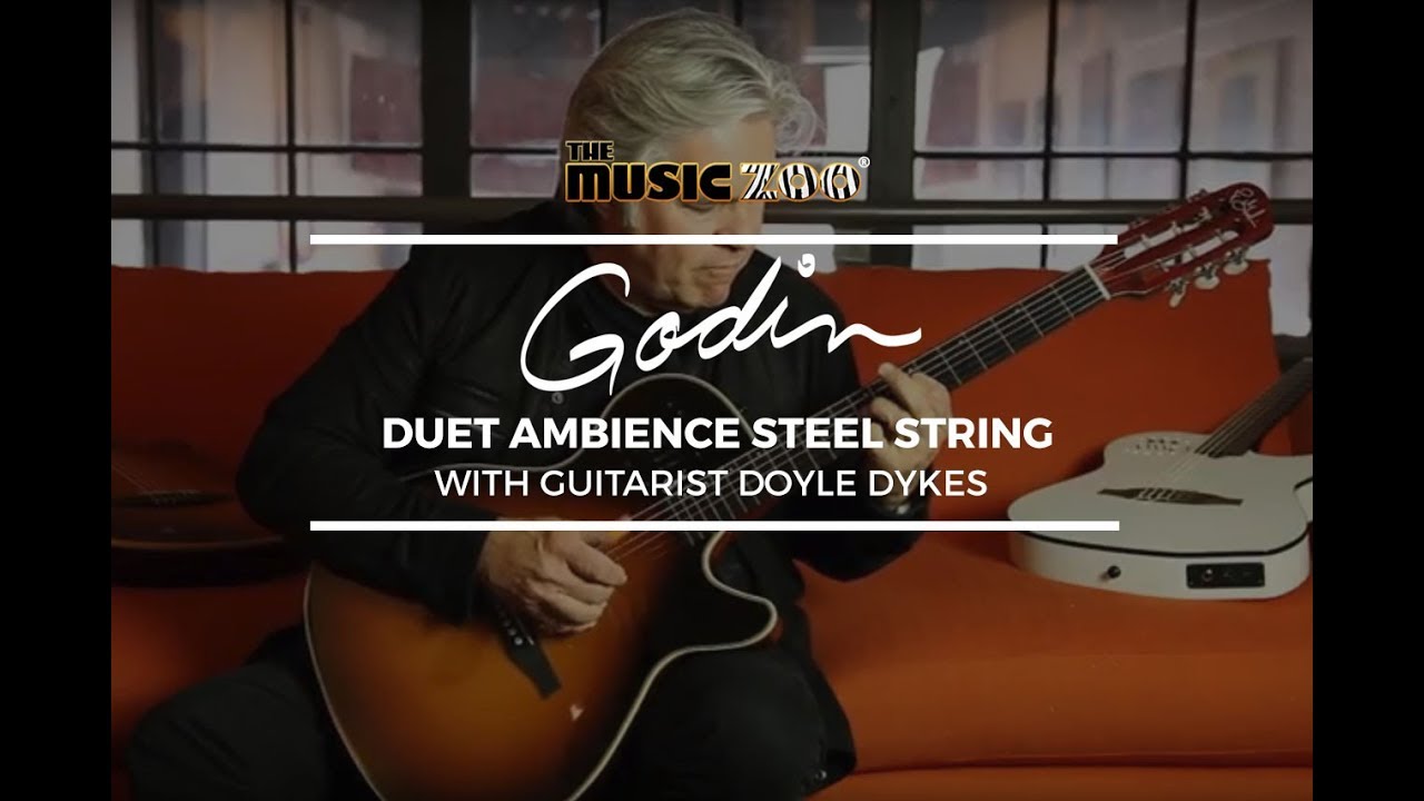 Doyle Dykes Demos The Godin Duet Ambience At The Music Zoo