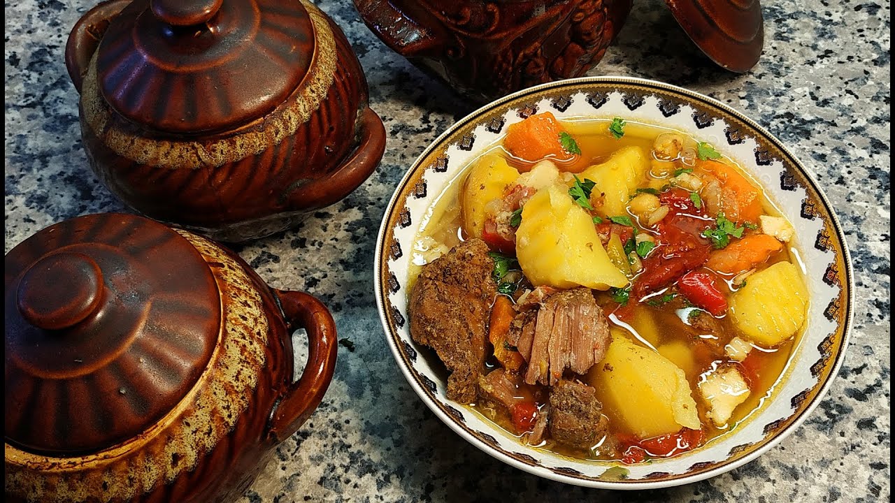 КУЗА ШУРПА из говядины 🌟 Шурпа в горшочках. ВКУСНО И ПОЛЕЗНО! 🌟 Shurpa cooked in pots in Uzbek