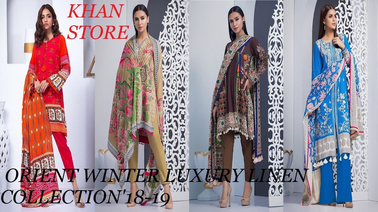 LATEST NEW ORIENT | WINTER LUXURY LINEN | COLLECTION'18-19 || KHAN STORE ||