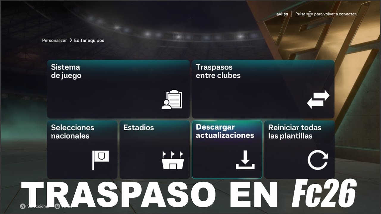COMO HACER TRASPASO EN FC 26 O CAMBIO DE JUGADOR