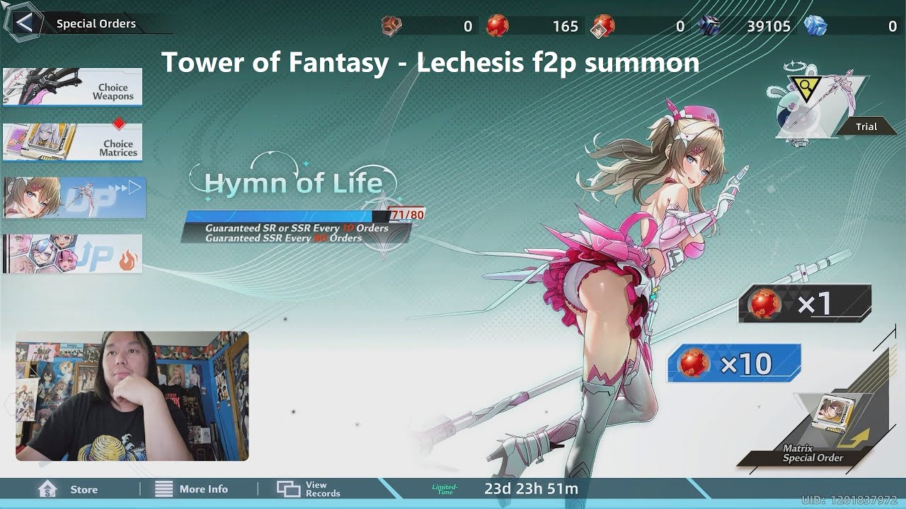 Tower of Fantasy - Lechesis f2p summon