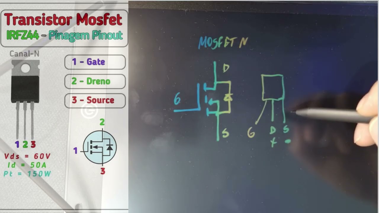 Multímetro   Teste de Transístor Mosfet