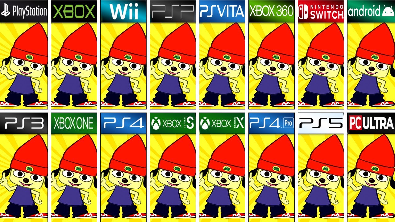 PaRappa the Rapper in All Platforms (Side by Side) 4K