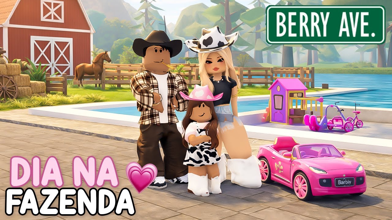 PASSAMOS O DIA EM FAMÍLIA NO NOSSO SÍTIO em BERRY AVENUE! 🐮❤