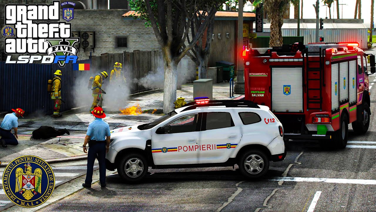 FIREFIGHTER INTERVENTION AT LESTER'S HOUSE - GTA 5 - ISU ROMANIA - LSPDFR