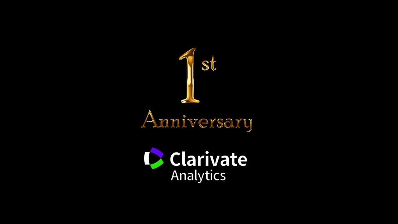 Clarivate Analytics 1st Anniversary - The Journey Continues