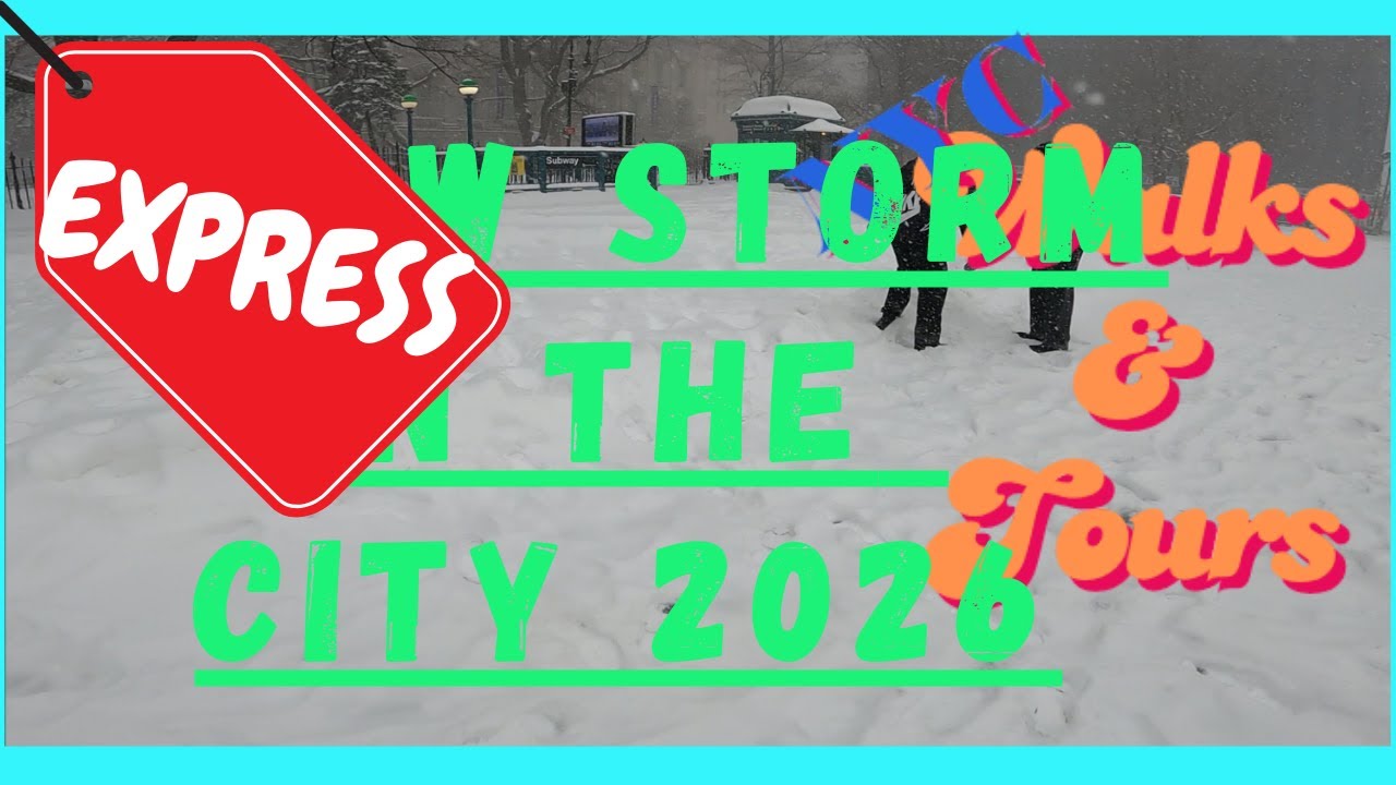 EXPRESS SNOW STORM IN THE CITY-WINTER 2026|#SNOW #NYC #MANHATTAN