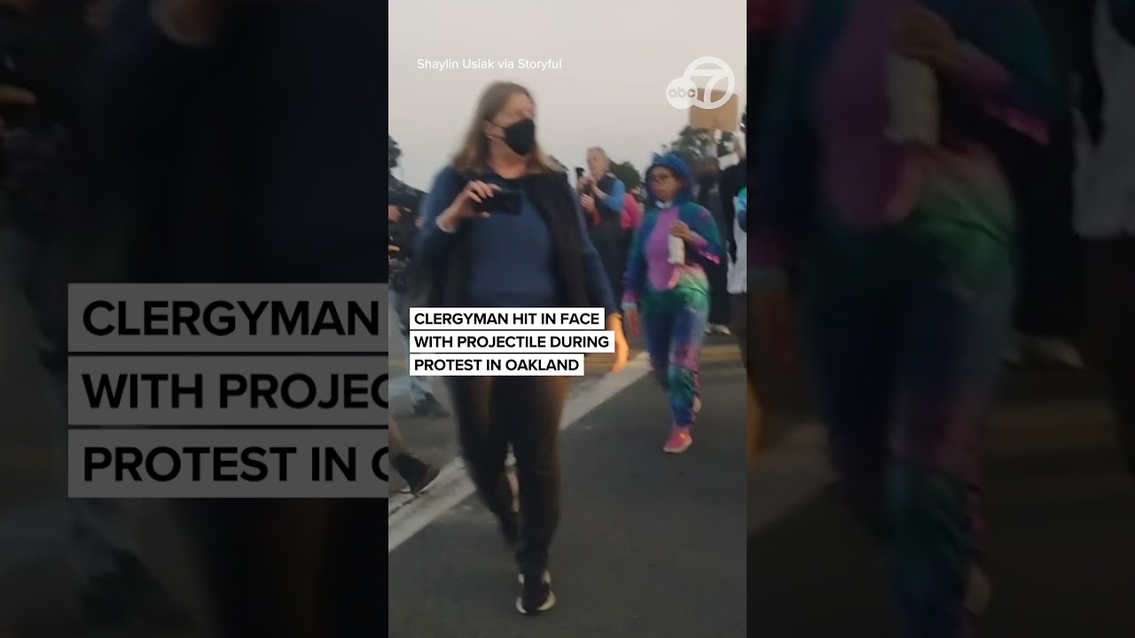 Christian minister hit in face by projectile during immigration protest outside CA Coast Guard base