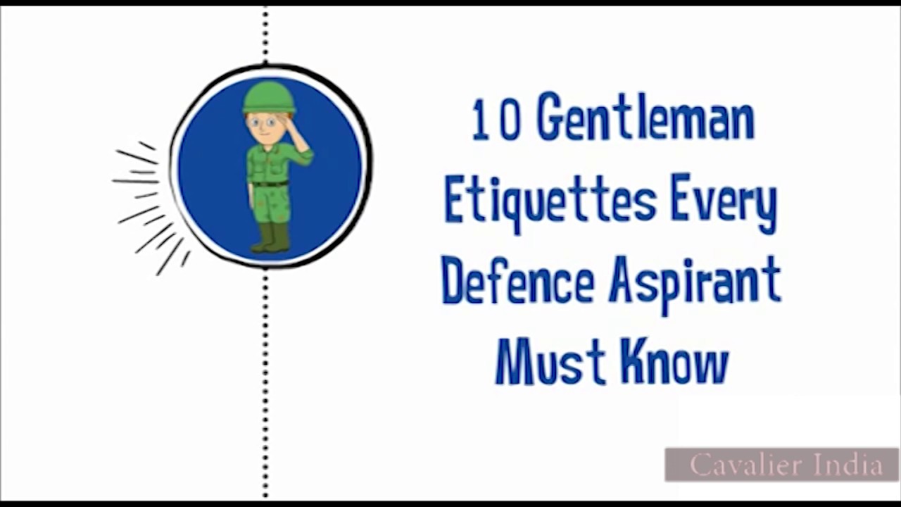 SSB Tips - 10 Gentleman Etiquettes Every Defence Aspirant Must Know