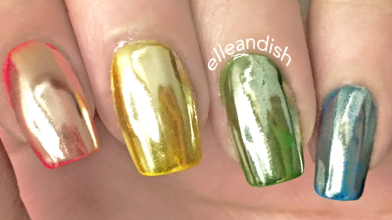 ★ LIQUID SKITTLE NAILS and HOLO MIRROR POWDER NAILS ★