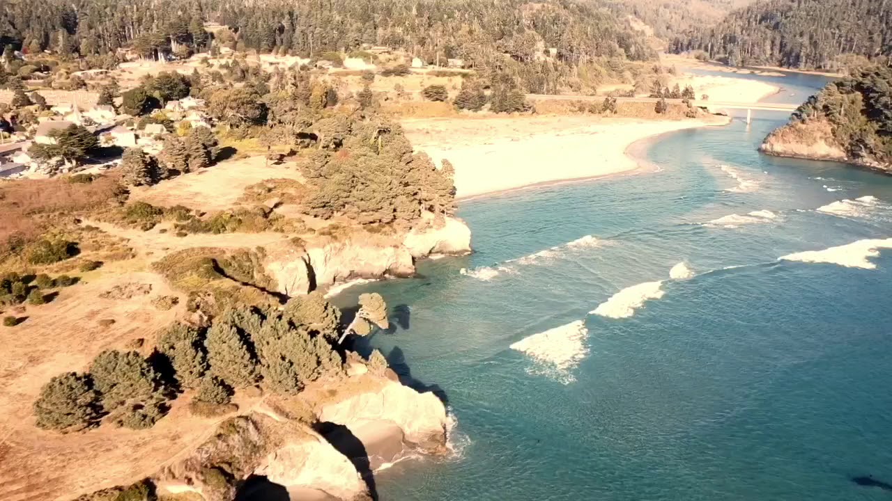 Mendocino CA by drone