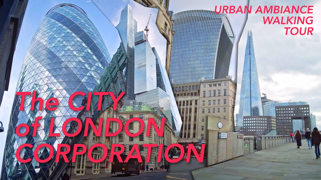 🇬🇧 City ambience! The ''Square Mile''! A State inside a State. Binaural Audio.