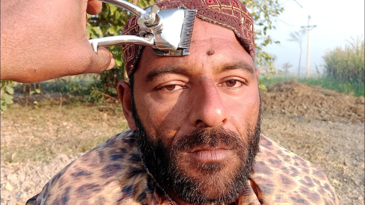 Old School Hand Machine Shave & Straight Razor Shave  