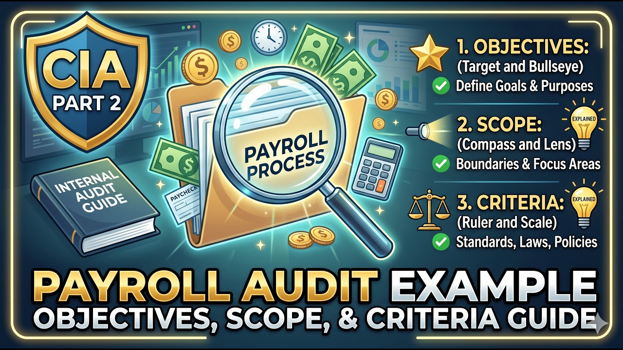 Payroll Audit Example Objectives, Scope, and Criteria Explained | CIA Part 2
