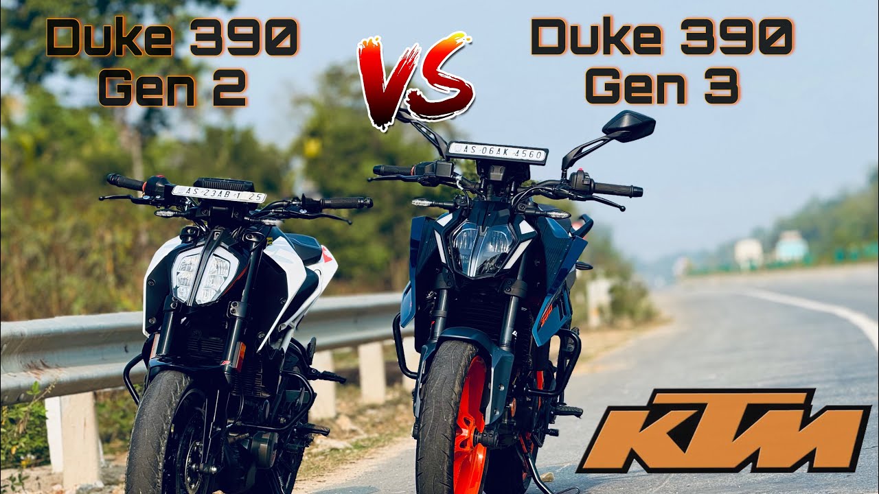 Duke 390 Gen 2 vs Duke 390 Gen 3 Drag race🔥| Full Throttle🚀 |  #duke390 #ktmrc390 #dragrace #gopro