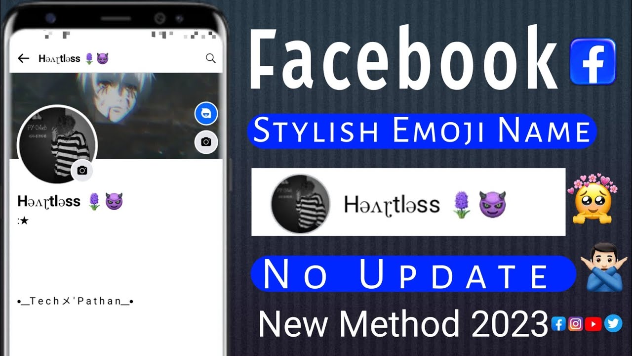 Facebook Stylish Emoji name | How to create Facebook emoji name | #youtube #video
