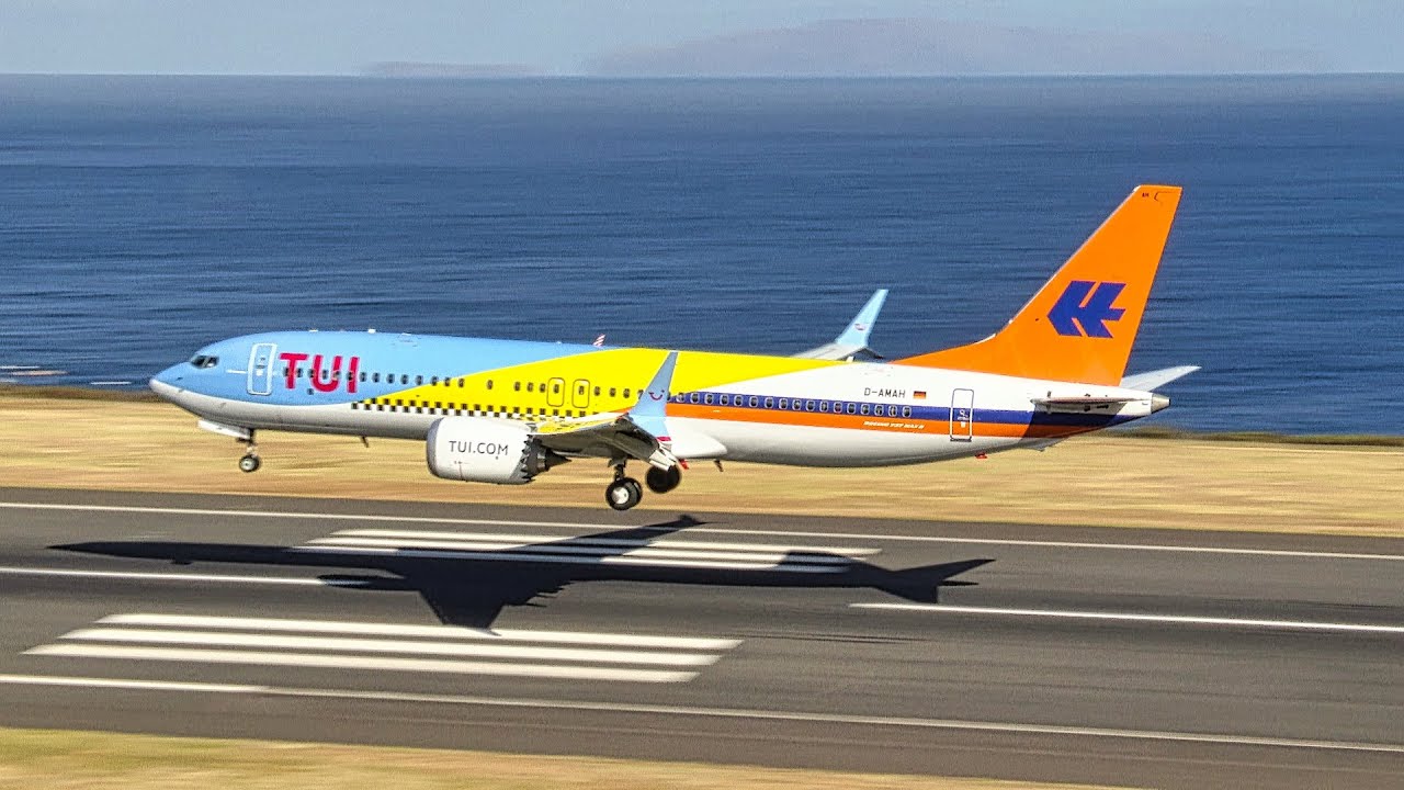 TUI 50th ANNIVERSARY LIVERY B737 MAX 8  at Madeira Airport