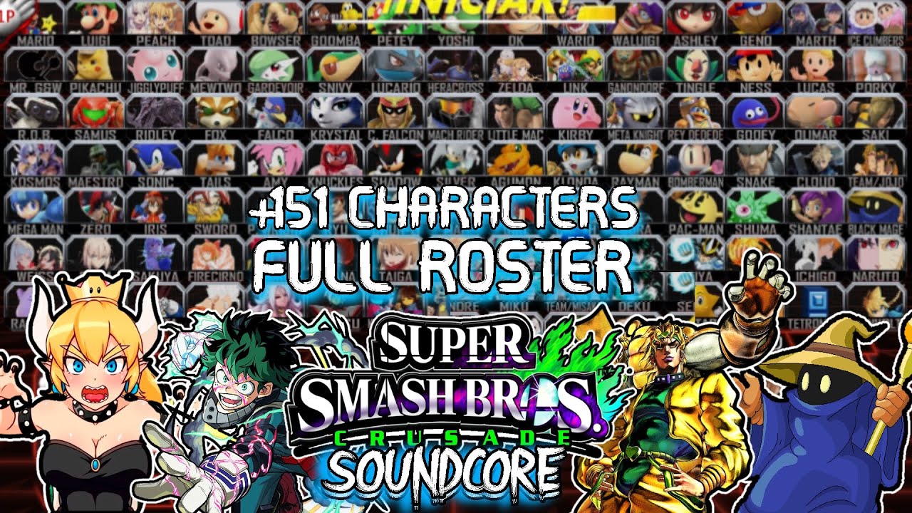 SSB'Crusade SoundCore: Все персонажи + Альтернативные костюмы и расцветки