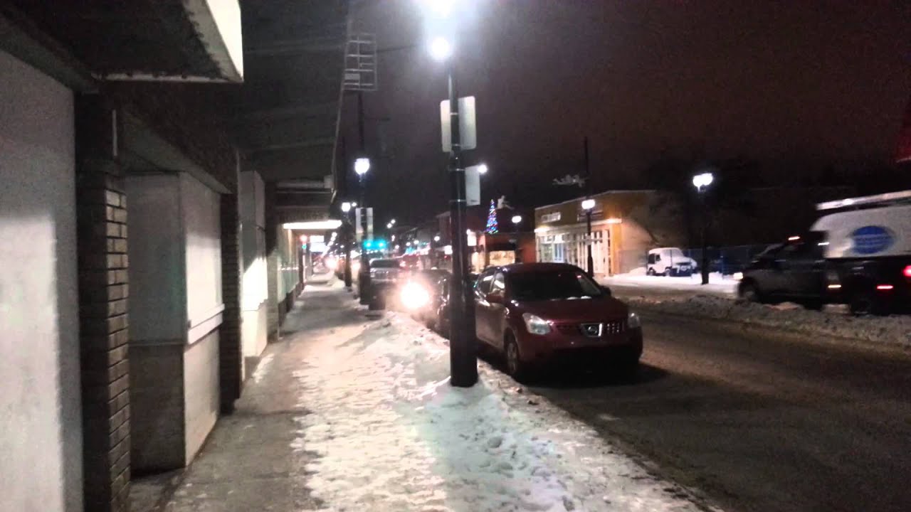 Walking Down 118 Avenue in Edmonton