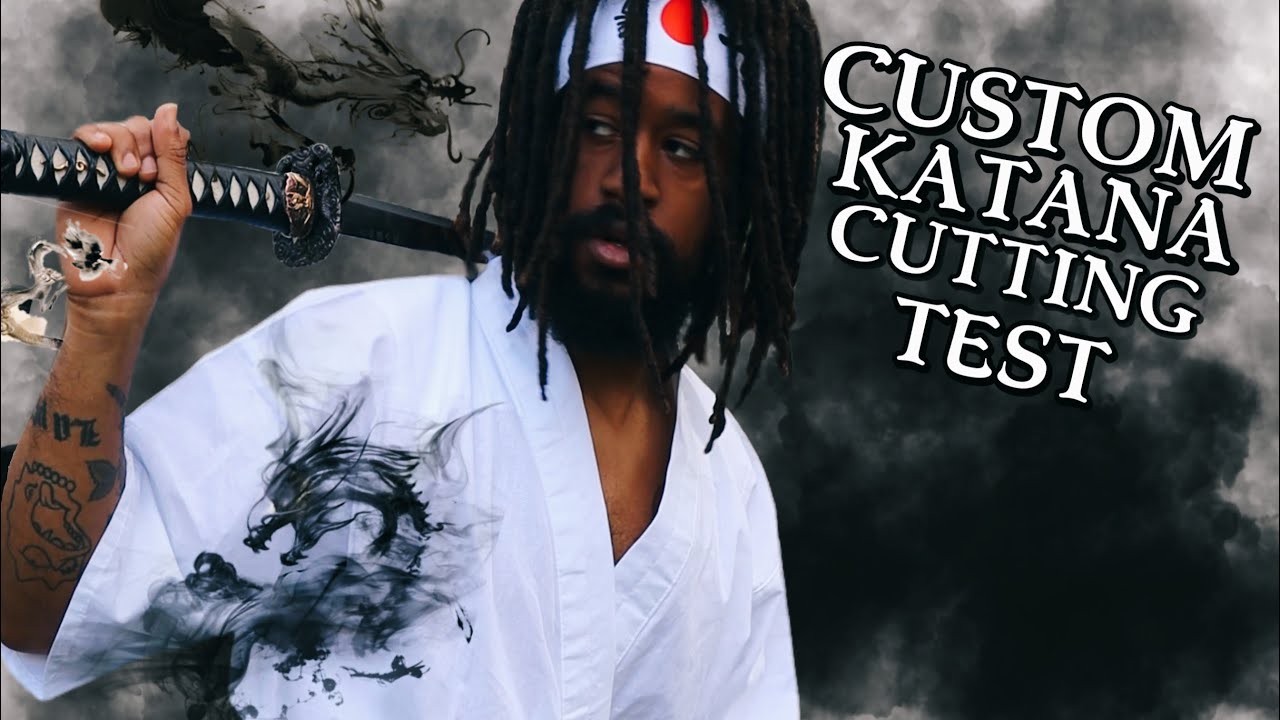 Swords Of Northshire Custom KATANA Cutting Test!! #japanesesword #blackswordsmen
