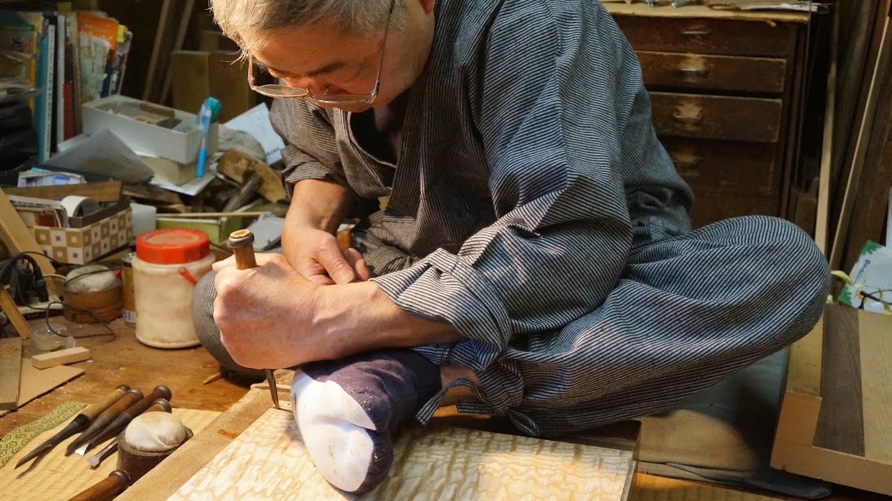 Edo sashimono - Ebénisterie fait main... et pied - Tokyo