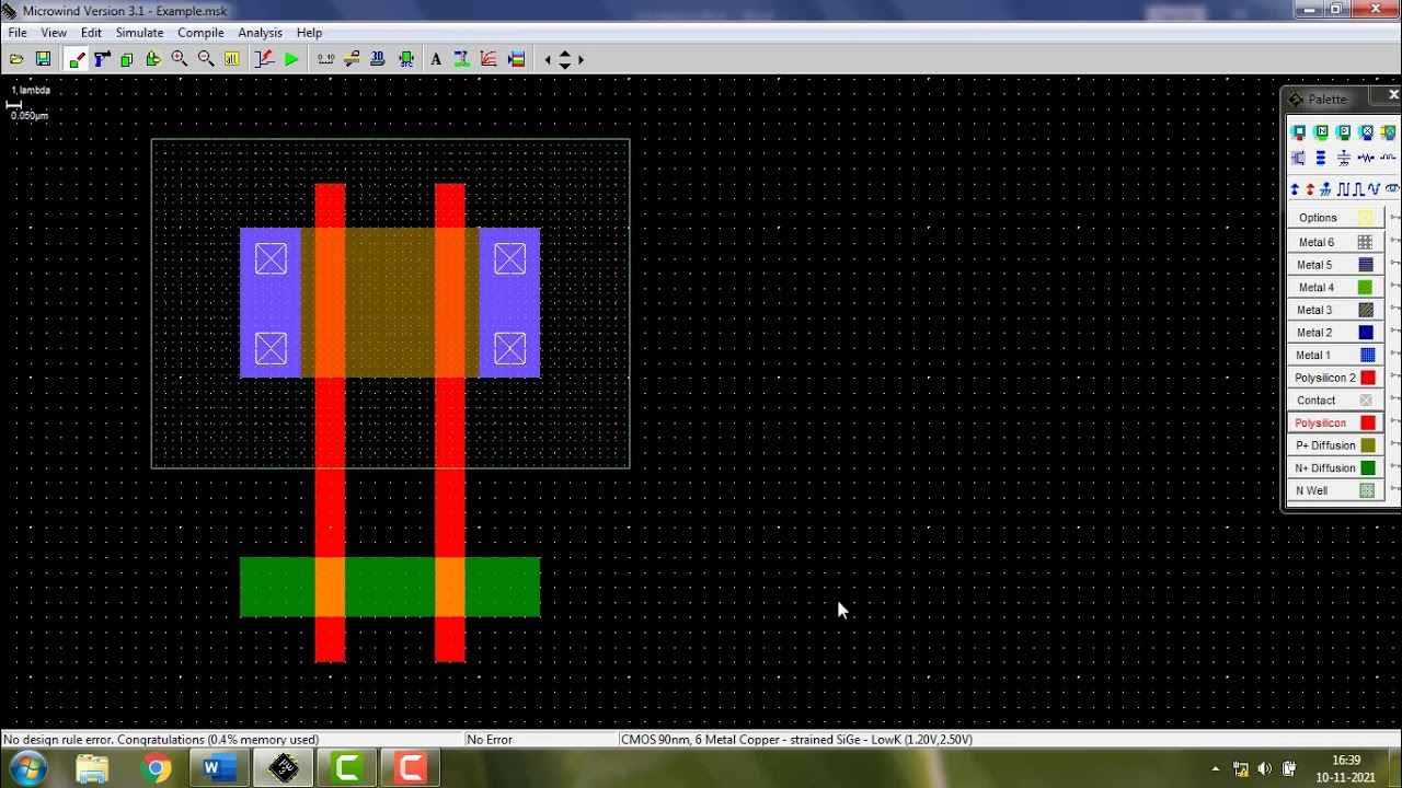 CMOS NOR gate