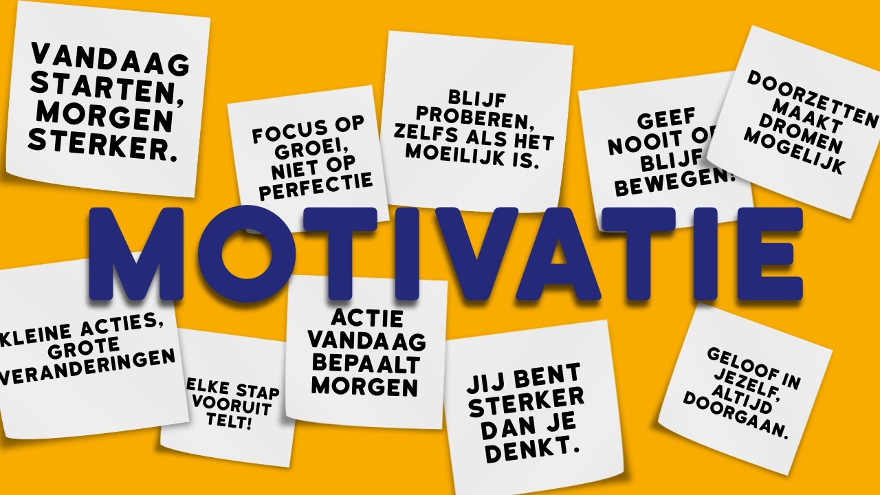 Moet je jezelf motiveren?