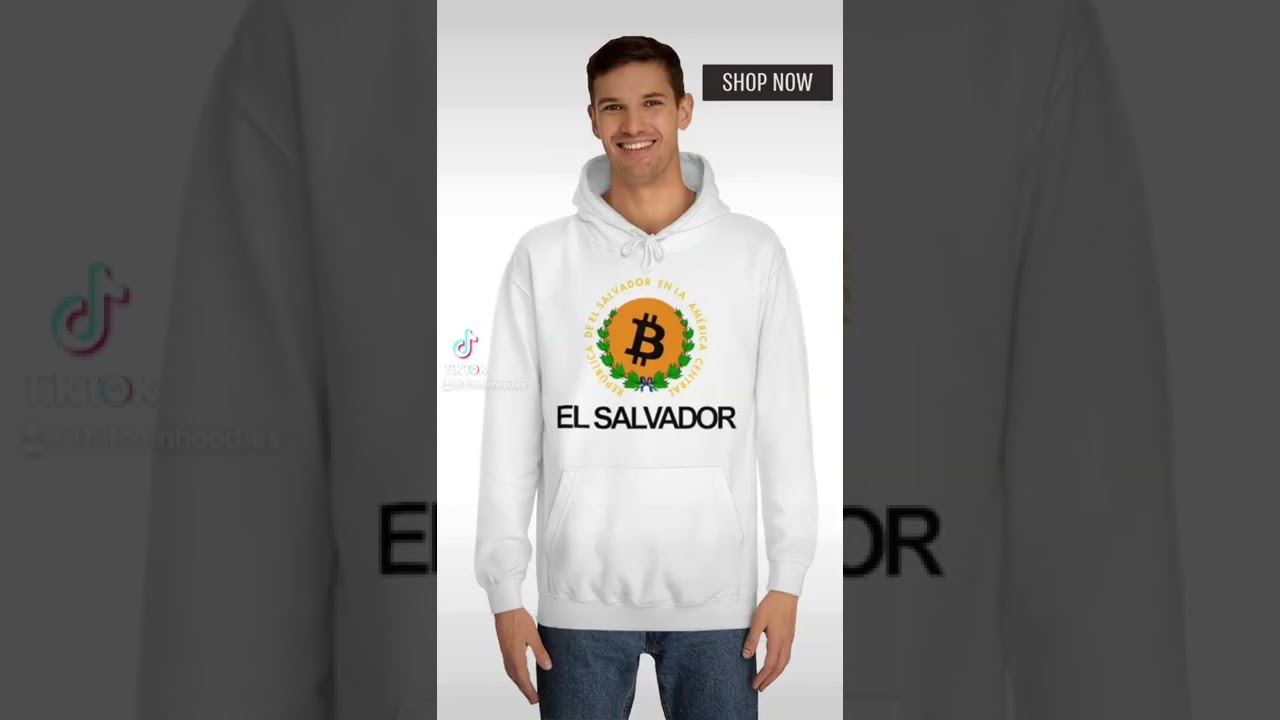 Bitcoin El Salvador Hoodie shop now