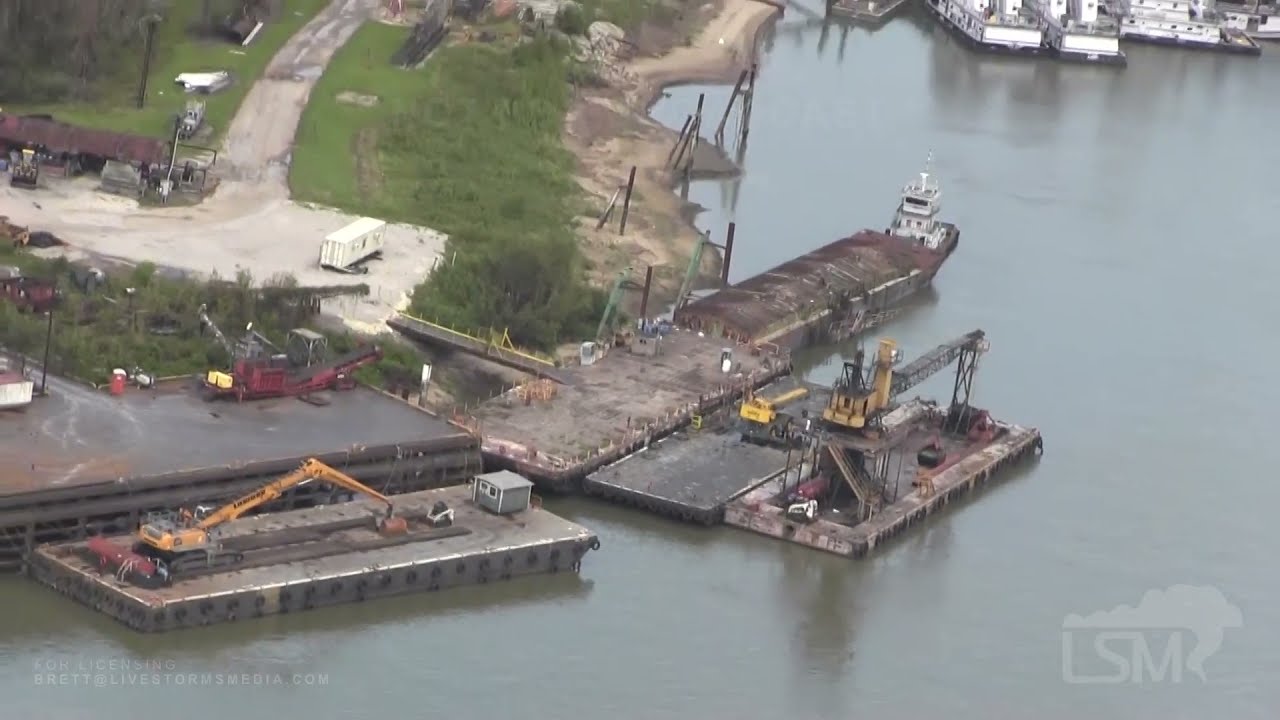 09-01-2021 Houma to Port Fourchon, LA - Aerial Damage from Hurricane Ida
