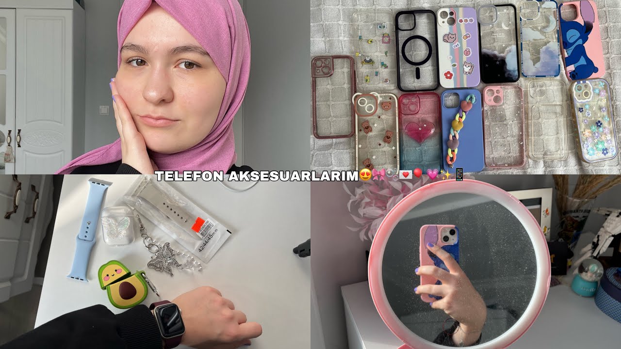 TELEFON KILIFI KOLEKSİYONUM! 🎀 TELEFON AKSESUAR ÖNERİLERİ 📱✨ #vlog