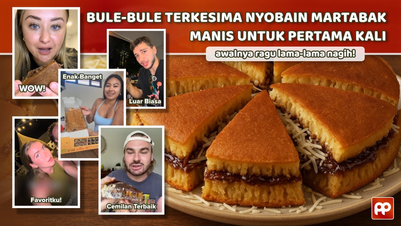 MARTABAK MANIS MENDUNIA! Reaksi Bule-Bule Nyoba Martabak Manis Pertama Kali