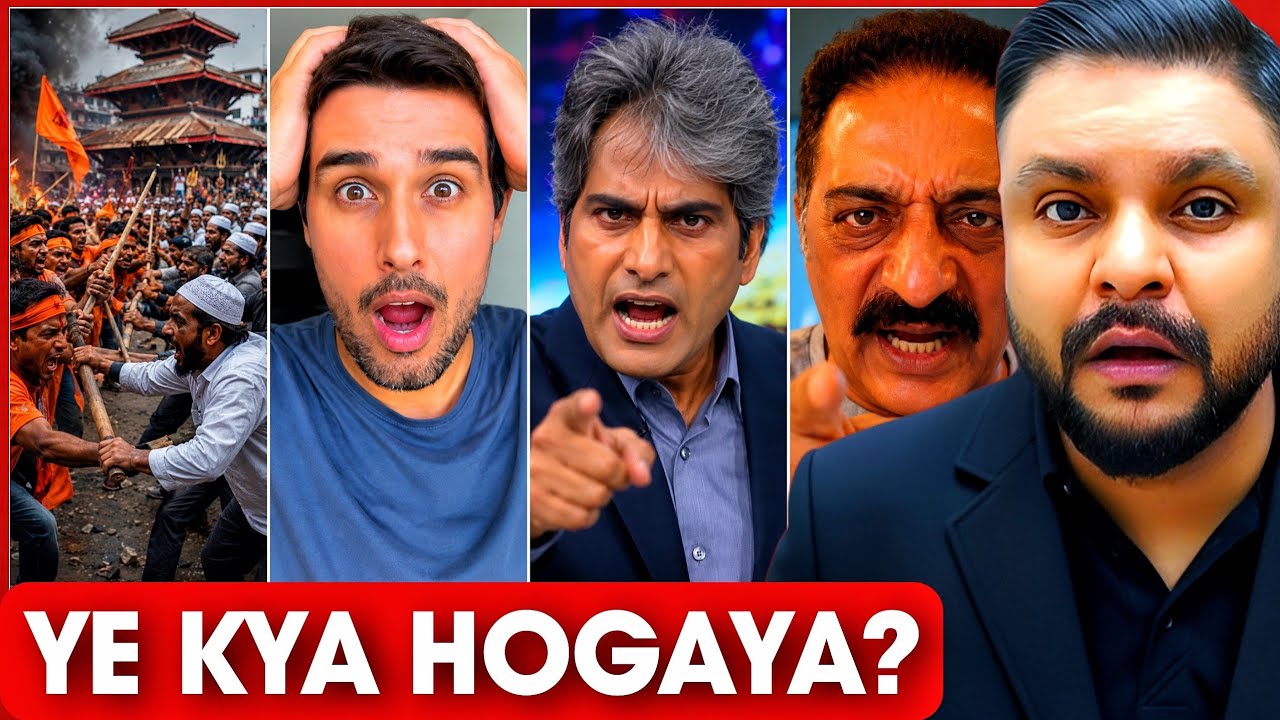 NEPAL IN SHOCK? | Dhruv Rathee | Sudhir Chaudhary | Prakash Raj | Mr Reaction Wala