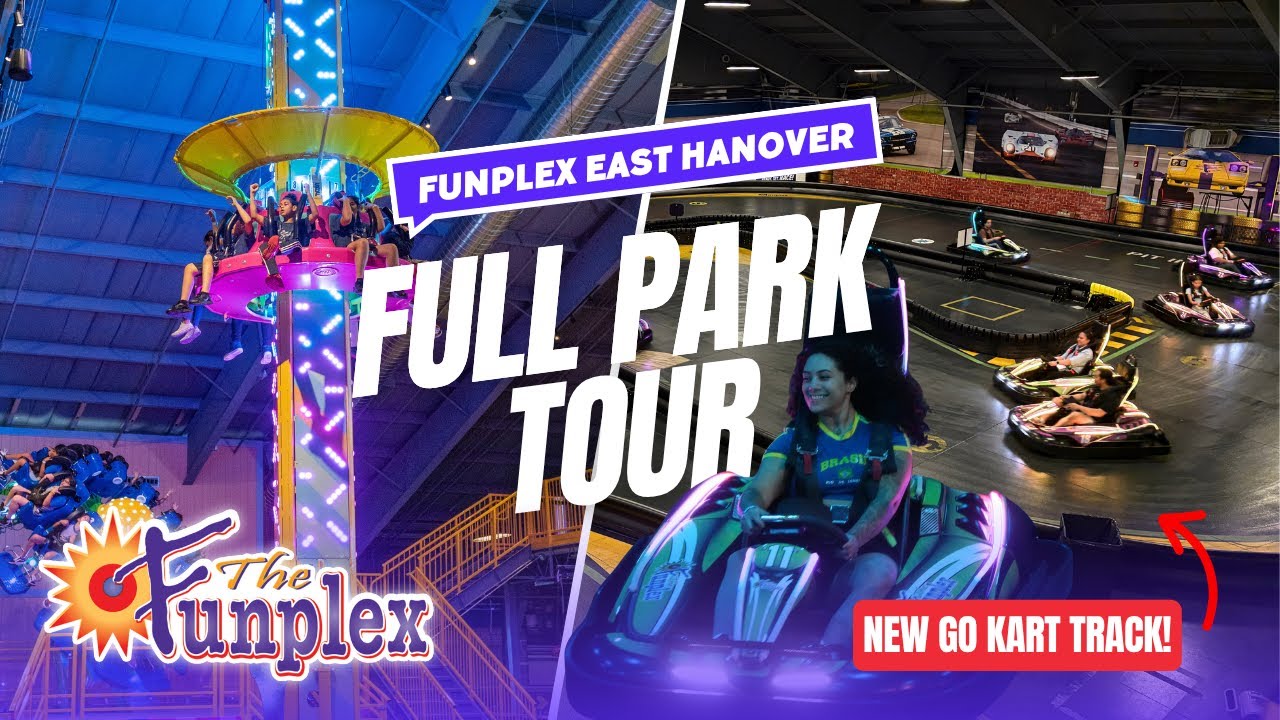 ВЗГЛЯД ИЗНУТРИ: В комплексе Funplex East Hanover есть ВСЁ! 🎮🏎️🍔💦