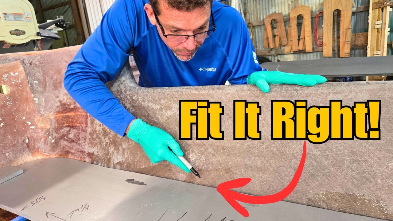 BOAT FLOOR Replacement! Cutting & Fitting Like A PRO!