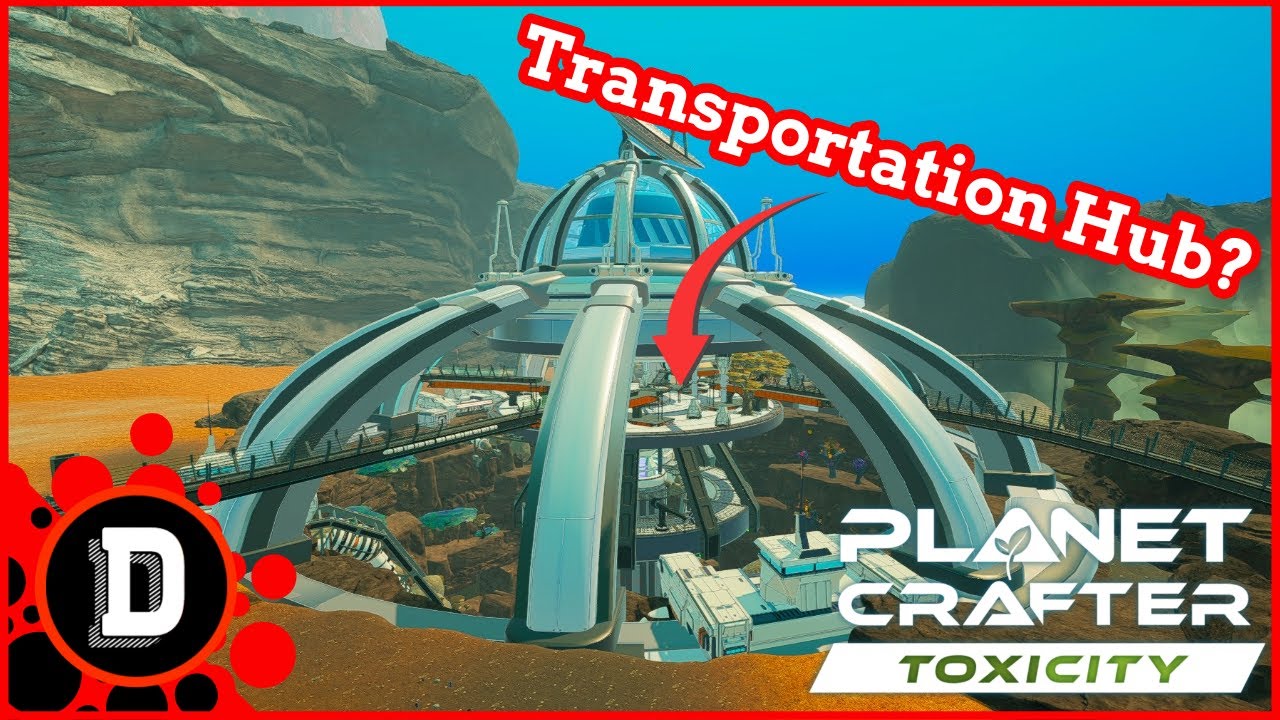 Exploring a TRAIN STATION! : The Planet Crafter Toxicity