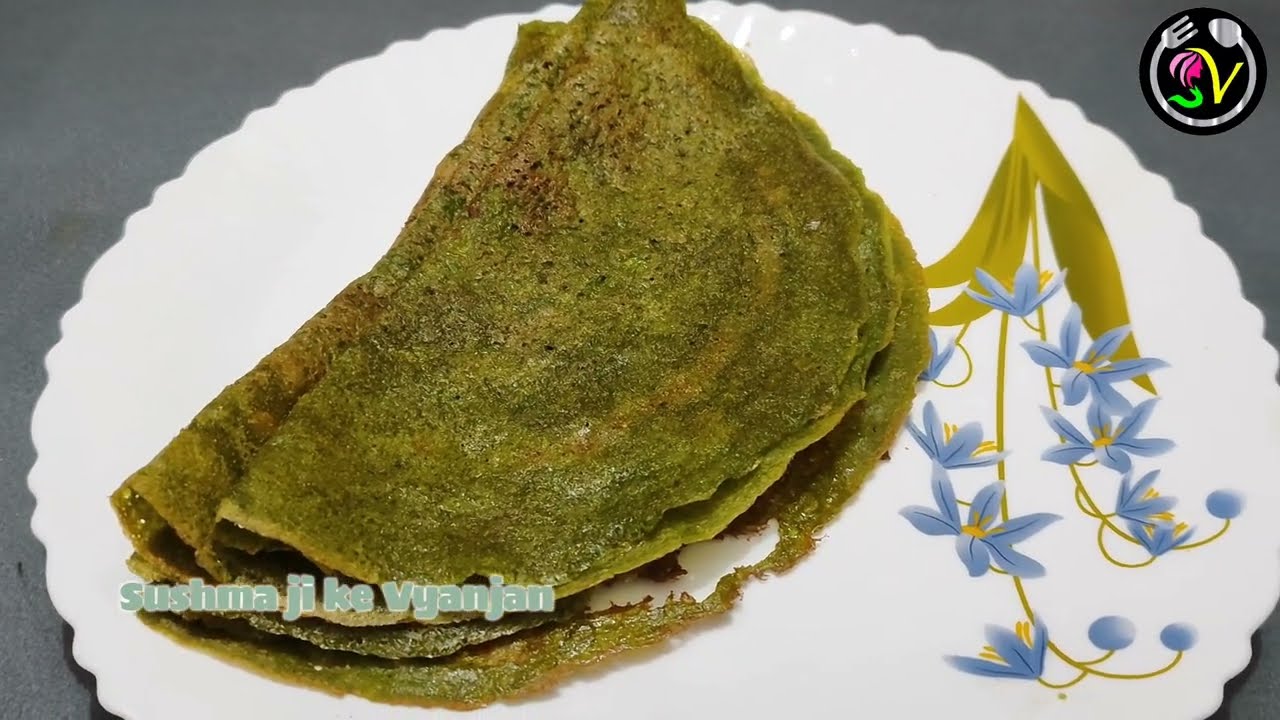 एक बार इस तरह से बना कर देखिए आप खाते रह जाएंगे green garlic leaves chilla / Palak garlic chilla 