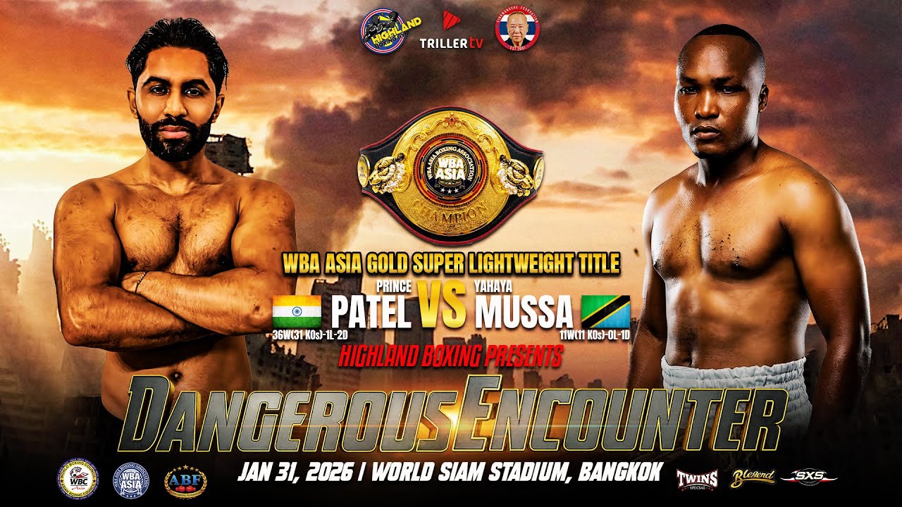 Prince Patel 🇮🇳 vs Yahaya Mussa 🇹🇿 | WBA Asia Gold Super Lightweight Title | Jan 31, 2026